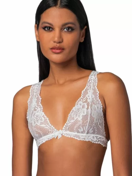 bralette milena 010178 white μπροστά