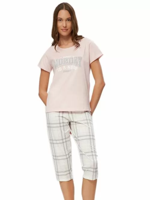 Γυναικεία Πυτζάμα MINERVA Capri Monday - 100% Βαμβακερή