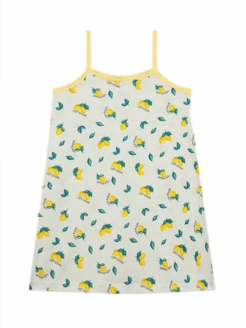 Παιδικό Νυχτικό MINERVA Lemons για Κορίτσι - 100% Αγνό Βαμβάκι 
