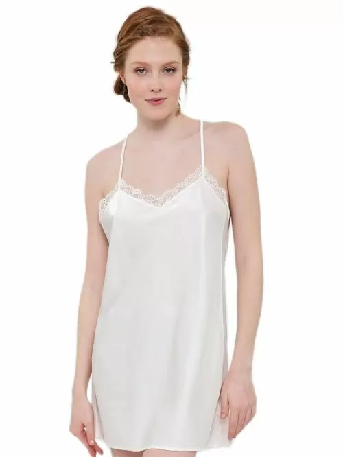 Γυναικείο Νυχτικό MUYDEMI - Απαλό Σατέν & Δαντέλα - Bridal