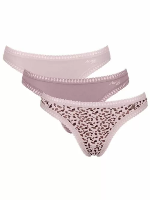 SLOGGI Go Crush H String - Οργανικό Eco Βαμβάκι - Πακέτο με 3