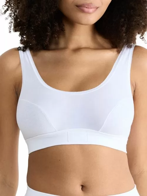 Sloggi Double Comfort T Top Σουτιέν Μπουστάκι - Αγνό Βαμβάκι - Διπλό Λάστιχο Υποστήριξης